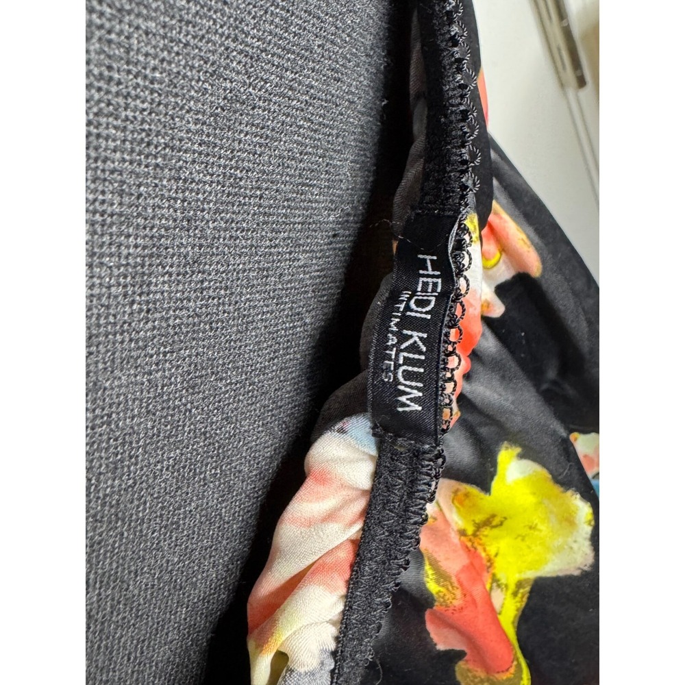 Y2K HEIDI KLUM CHEMISE Nightie Slip EAU DE ROSE Sz Small Kimono Floral Print‎ - Picture 7 of 9